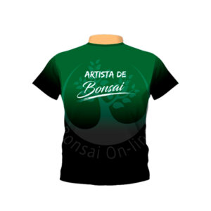camisa bonsai exclusiva artista de bonsai manga curta — frente