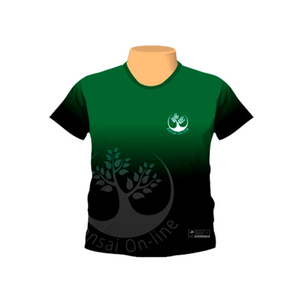 camisa exclusiva artista de bonsai manga curta — frente
