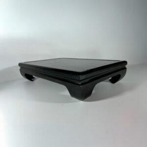 Mesa expositora de bonsai grande em madeira preto ônix