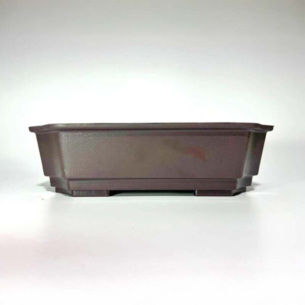 Vaso de plástico para bonsai retangular, 25 x 17,5 x 7 cm com proteção UV