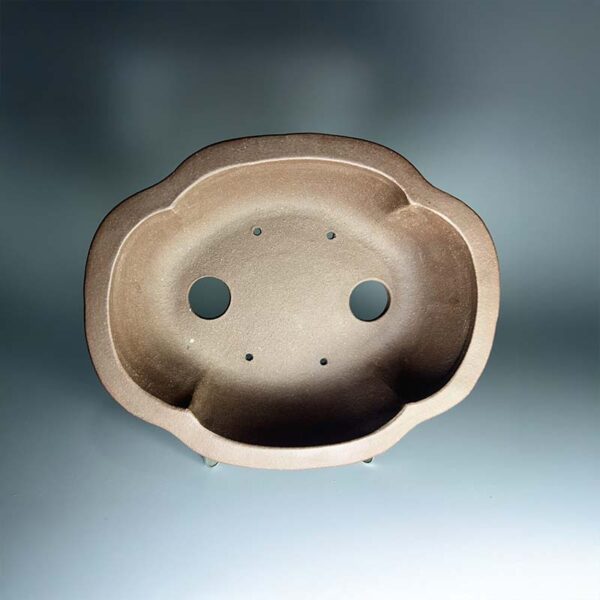 vaso artesanal Yixing modelo flor bonsai
