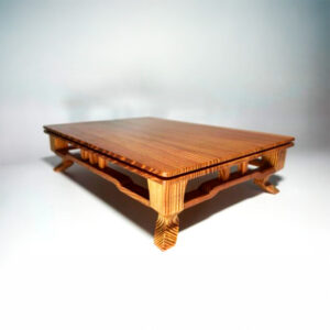 mesa expositora de bonsai em madeira pinho de riga exclusiva