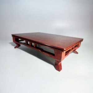 mesa expositora de bonsai em freijó vermelho sangue