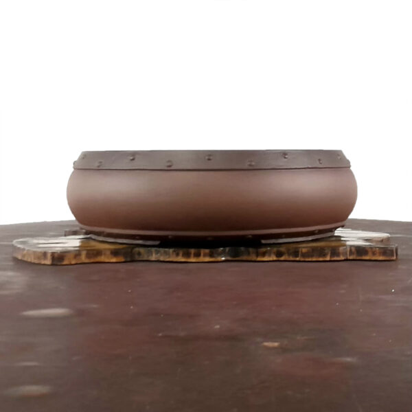 vaso tambor de cimento para bonsai